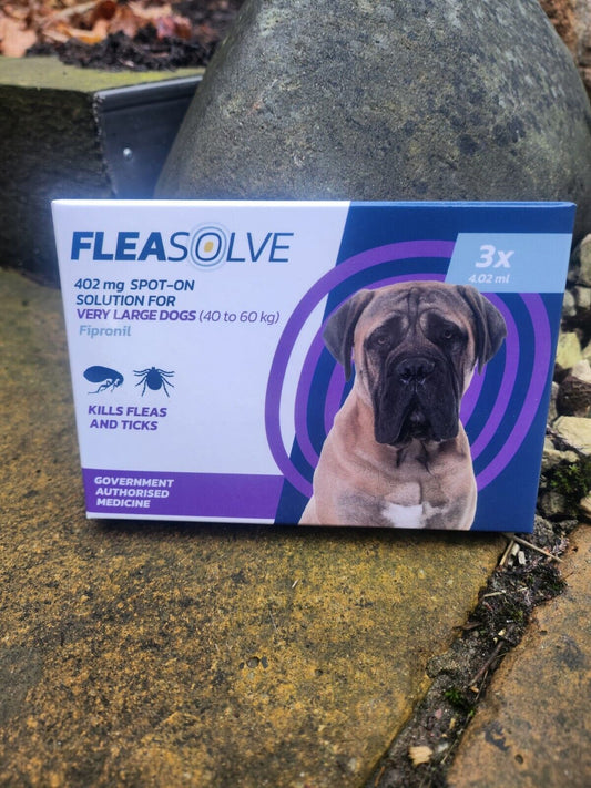  Fleasolve Dog Flea Treatment Extra Large Dog x 3 