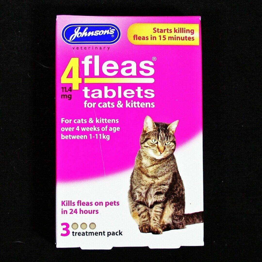 Johnson's 4fleas Kitten/Cat Tabs 3Tabs