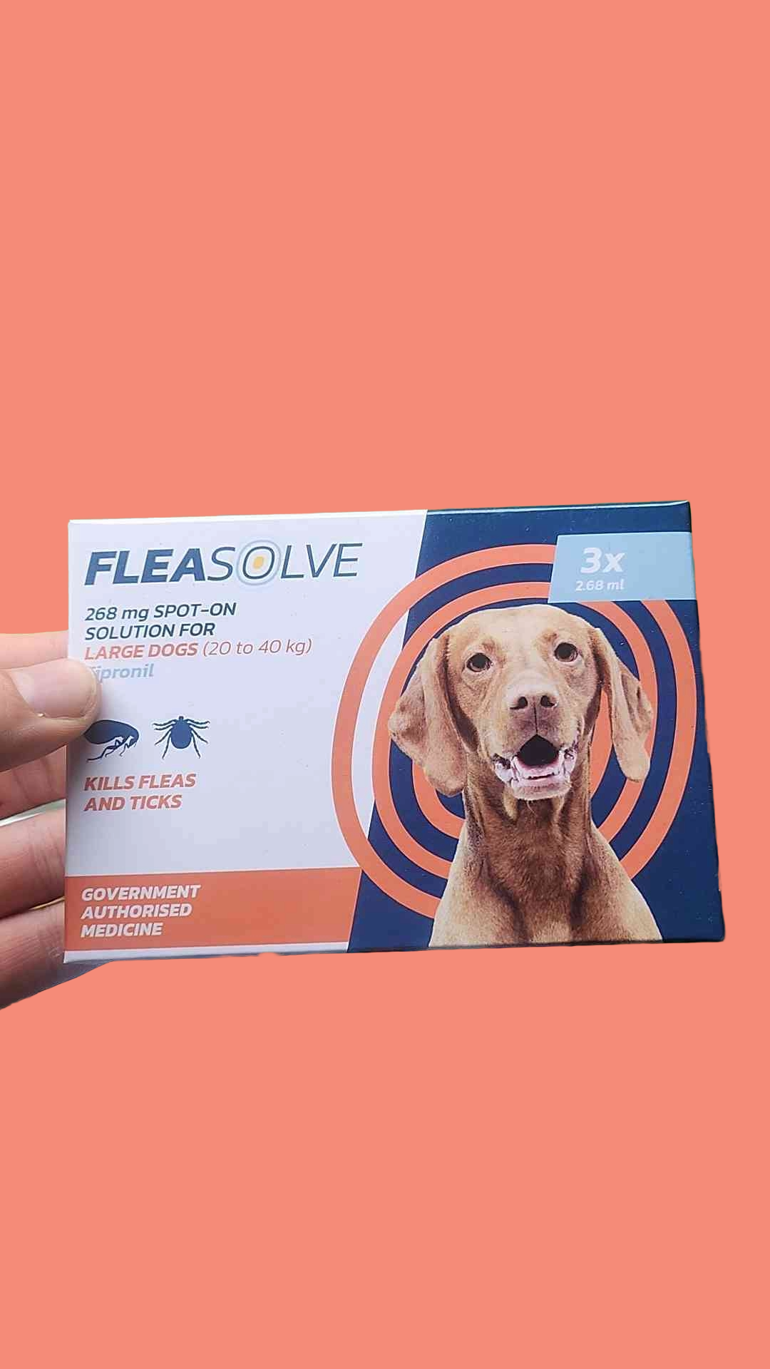 Fleasolve Spot On Flea Treatment - Large Dog x3