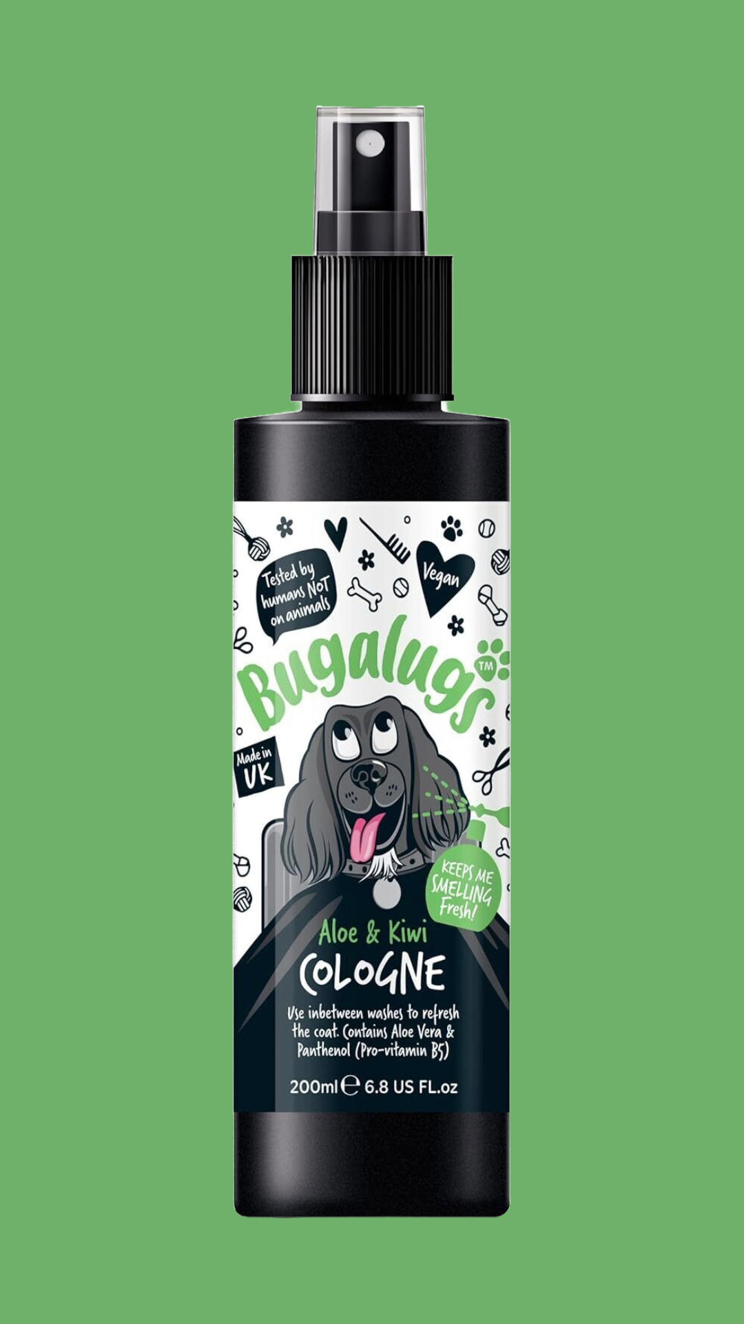 BUGALUGS Dog Aloe & Kiwi Cologne 200ml