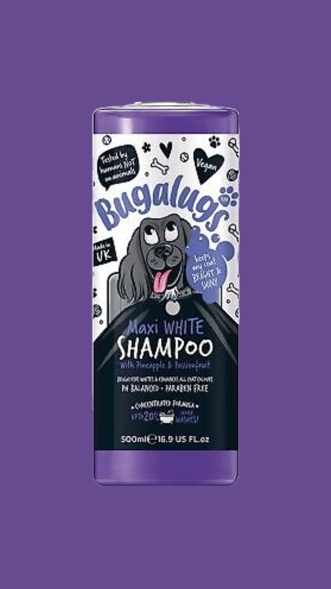 Bugalugs Maxi White Shampoo 500ml