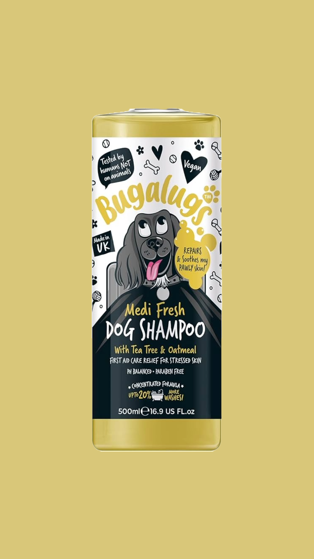 Bugalugs Medi Fresh Dog Shampoo 500ml