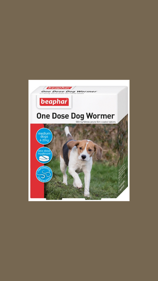 Beaphar One Dose Wormer Medium Dog